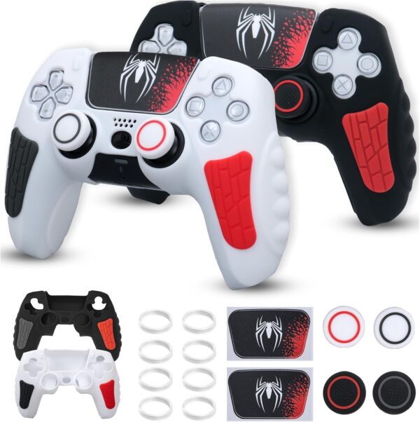 Meyaar PS 5 Controller Cover Case, Anti-Slip Silicone Cover Skin Compatible with PS5 - Image 2